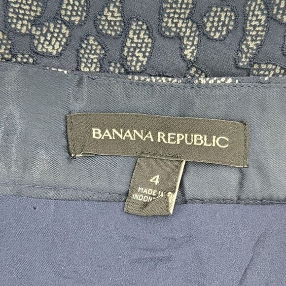 Banana Republic Jacquard Pencil Skirt Womens Size 4 Leopard Animal Print Work - Picture 4 of 9